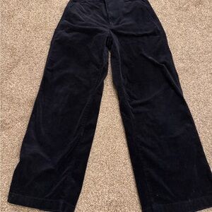 Uniqlo navy corduroy Wide Leg Pants